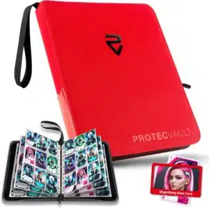Premium Red 9-Pocket Trading Card Binder